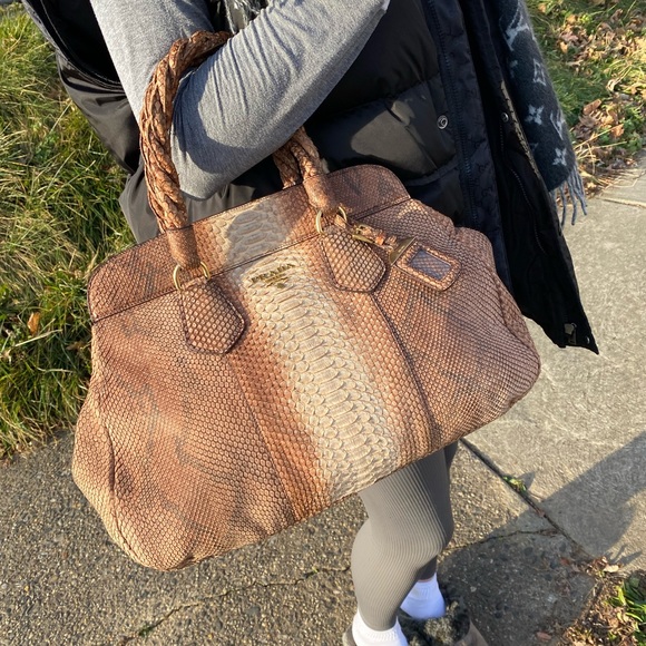 Prada Python Skin Satchel - Picture 13 of 15